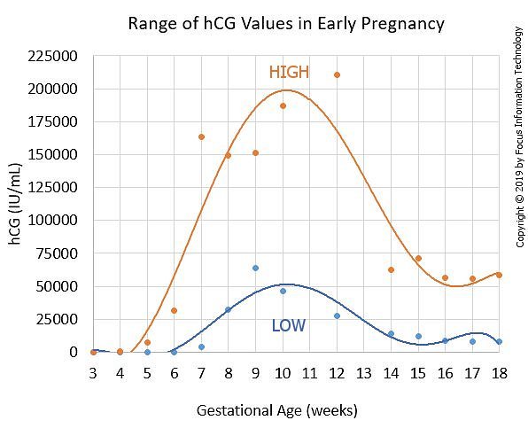 Pregnancy hcg levels by week